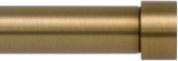Ivilon Drapery Window Curtain Rod - End Cap Style Design 1 Inch Pole. 48 to 86 Inch Color Warm Gold