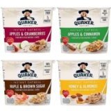 Quaker Instant Oatmeal Express Cups, 4 Flavor Variety Pack, 12 Count $17.81 MSRP