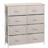 8 Drawer Fabric Dresser Storage Organizer, Color may vary