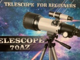 Telescope 70mm Apeture 400mm AZ Refractor Scope- Travel Scope for Kids and Beginners