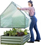 Danjani Outdoor Raised Garden Bed with Drop Over Greenhouse