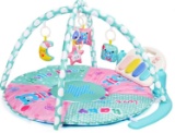 Amagoing Baby Play Gym,Kick and Play Piano Activity Mat with 5 Hanging Sensory Toys for Girl and Boy