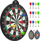 STREET WALK Magnetic Dart Board - 12pcs Magnetic Dart - Excellent Indoor Game and Party Games