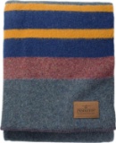 Pendleton Yakima Camp Thick Warm Wool Indoor Outdoor Striped Throw Blanket, Twin Size $169.00 MSRP