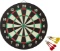 Accudart 2-in-1 Starlite Quality-Bound Paper Dartboard Game Set with Six Included Brass Darts ,Black