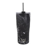 Wellness 30-oz. Double-Wall Stainless Steel Tumbler with Straw - $12.99 MSRP