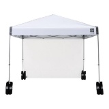 E-Z UP Regency 10'x10' Straight-Leg Canopy with Wall and Weight Bags - $189.99 MSRP