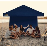 Golden Bear Newport 10'x10' Straight-Leg Canopy with Wall (Blue) - $159.99 MSRP