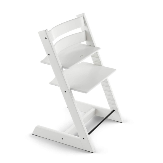 Stokke Tripp Trapp Chair, White - Adjustable, Convertible Chair for Toddlers, $199.00 MSRP