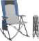 PORTAL Oversized Quad Folding Camping Chair High Back Hard Armrest Storage Pockets Carry Bag Include
