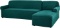 CHUN YI Stretch Sectional Couch Covers Soft L-Shaped Slipcovers(Right Chaise,Dark Green) $69.99 MSRP