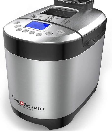 Pohl Schmitt Stainless Steel Bread Machine Bread Maker, 2LB 17-in-1 - $87.97 MSRP