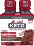SlimFast Keto Chocolate Shake - Ready to Drink Meal Replacement, (Each 4 Count of 11 Fl Oz Bottles)