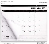 Paperage Wall Calendar 2020 with Julian Date - 12 Months, 22 x 17 Inches Thick Paper, Ruled Blocks