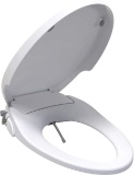 SANIWISE Bidet Toilet Seat for Elongated Toilet with Self-Cleaning Dual Nozzles, White $88.99 MSRP