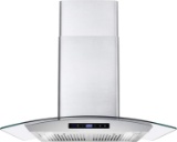 Cosmo 668AS750 Wall-Mount Range Hood 380-CFM | Ducted / Ductless Convertible Duct- $210.98 MSRP