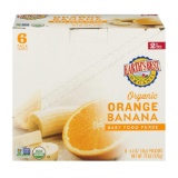 Earth's Best Organic Stage 2, Orange Banana Baby Food Puree, 4 Oz Pouch