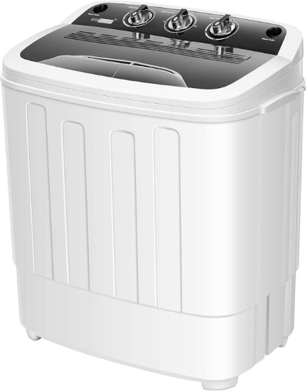 VIVOHOME Electric Portable 2 in 1 Twin Tub Mini Laundry Washer and Spin Dryer Combo Washing Machine