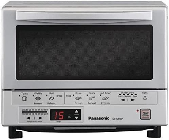 Panasonic FlashXpress Compact Toaster Oven with Double Infrared Heating, Crumb Tray $129.99 MSRP