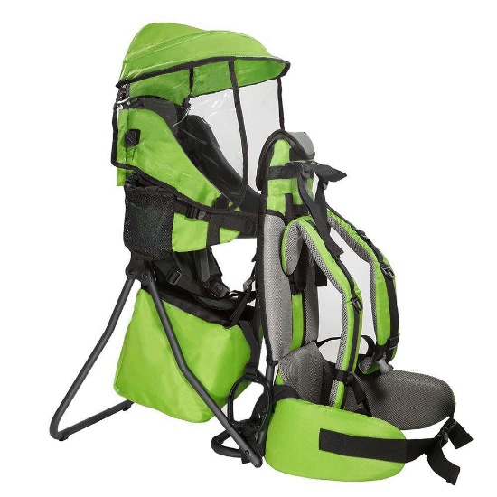 ClevrPlus Cross Country Baby Backpack Hiking Child Carrier Toddler Green - $127.99 MSRP