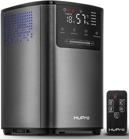 Hupro Premium Ultrasonic Cool & Warm Mist Humidifier - Black - $99.98 MSRP