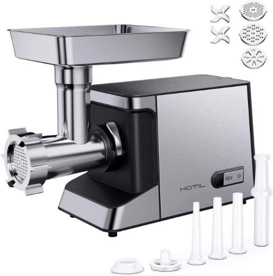 Hotil Electric Meat Grinder 1800W with All-copper Motor (MGW-180) - $127.49 MSRP