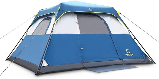 QOMOTOP Waterproof 6 Person, 60-Second Set Up Tent, Instant Cabin Tent, Camping Tent