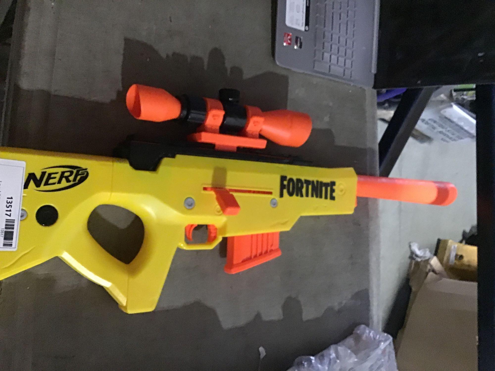 Nerf Fortnite Basr-L Bolt Action, Clip Fed Blaster -- Includes