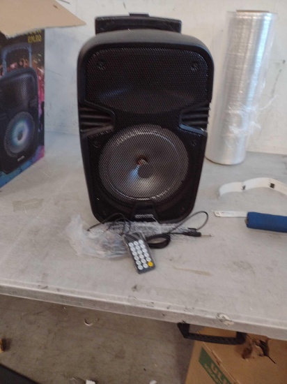 max power 8 led pa trolley speaker