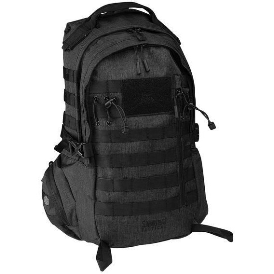 Samurai Tactical Hanzo Daypack - Black Heather - $49.99 MSRP