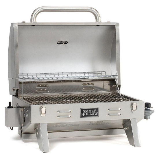 Smoke Hollow Stainless-Steel Tabletop Propane Grill - $139.99 MSRP