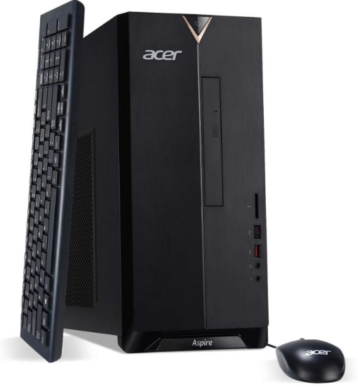 Acer Aspire TC-885-UA91 Desktop, 9th Gen Intel Core i3-9100, 8GB DDR4, 512GB SSD, 8X DVD, 802.11AC W