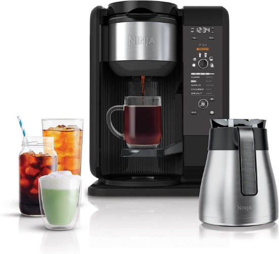 Ninja Hot and Cold Brewed System, Auto-iQ Tea and Coffee Maker with 6 Brew Sizes $179.99 MSRP