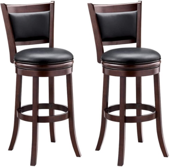 Ball and Cast Bar Height, Pack of 2 Swivel Stool, 29-Inch,2-Pack, Cappuccino - $219.00 MSRP
