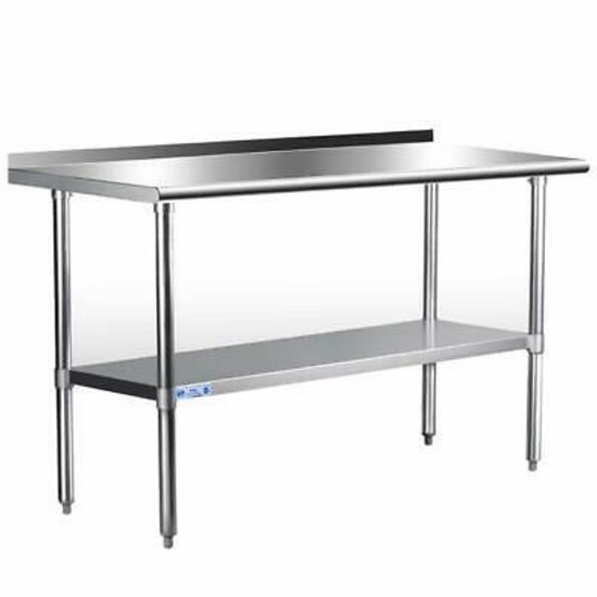 Hally Stainless Steel Table For Prep And Work 24 X 60 Inches