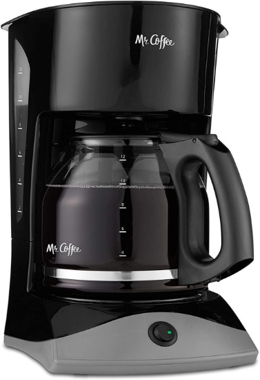 Mr. Coffee 12-Cup Coffee Maker, Black - $24.99 MSRP