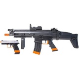 FN Herstal Scar-L AEG Rifle and Spring Pistol Airsoft Kit (200970) - $119.99 MSRP