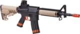 Crosman Elite R37 Tactical Spring-Powered Airsoft Rifle (GFR37-CA)-Black/Tan -