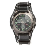 Regimen Men's Dual Time Chronograph Watch, Black- $9.94 MSRP