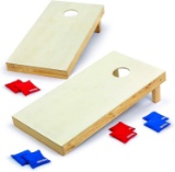 Wild Sports Solid Wood Tournament Approved Cornhole Set