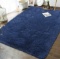 Andecor Soft Fluffy Bedroom Rugs Indoor Shaggy Plush Area Rug for Boys Girls Kids Bab, Light Navy
