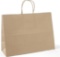 16x6x12 Brown Kraft Paper Bags with Handles, Bulk 100 Pack