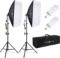 Phopik Softbox Lighting Kit 2X20X28 inch Professional Continuous Studio Photography