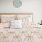 Comfort Spaces Vivian Modern Geometric Glam Metallic Print Bedding, Matching Sham, $49.99 MSRP