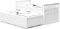 StorkCraft Marco Island Captain's Bed With Trundle And Drawers - Twin (White)