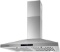 30 Inch Wall Mount Range Hood, Stainless Steel Kitchen Hood With 2 LED Lights, Touch - $197.44 MSRP