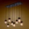 Wellmet 8-Light Mason Jar Chandelier For Kitchen Island, Farmhouse Rustic Linear- $175.99 MSRP