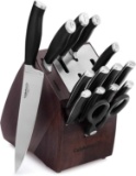 Calphalon Contemporary Self-Sharpening 15-Piece Knife Block Set with SharpIN Technology,Black/Silver