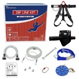 Trsmima 98 Feet Zip Line Kit for Kids and Adult Up to 350 lb