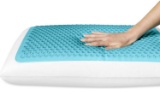 Comfort Revolution Blue Bubble Gel + Memory Foam Pillow, King, White $71.88 MSRP
